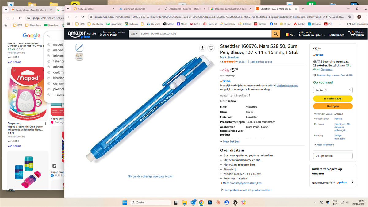 Porte-crayon Staedtler avec gomme