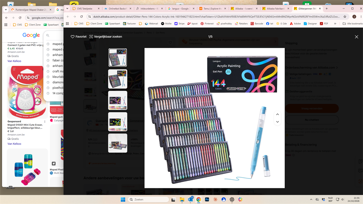 Languo Gelpennen set 144 pièces