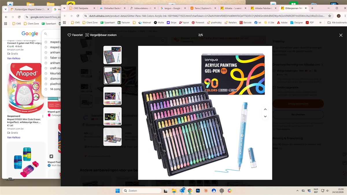 Languo Gelpennen set 90 pièces
