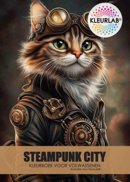 Livre de coloriage de kleurlab Steampunk
