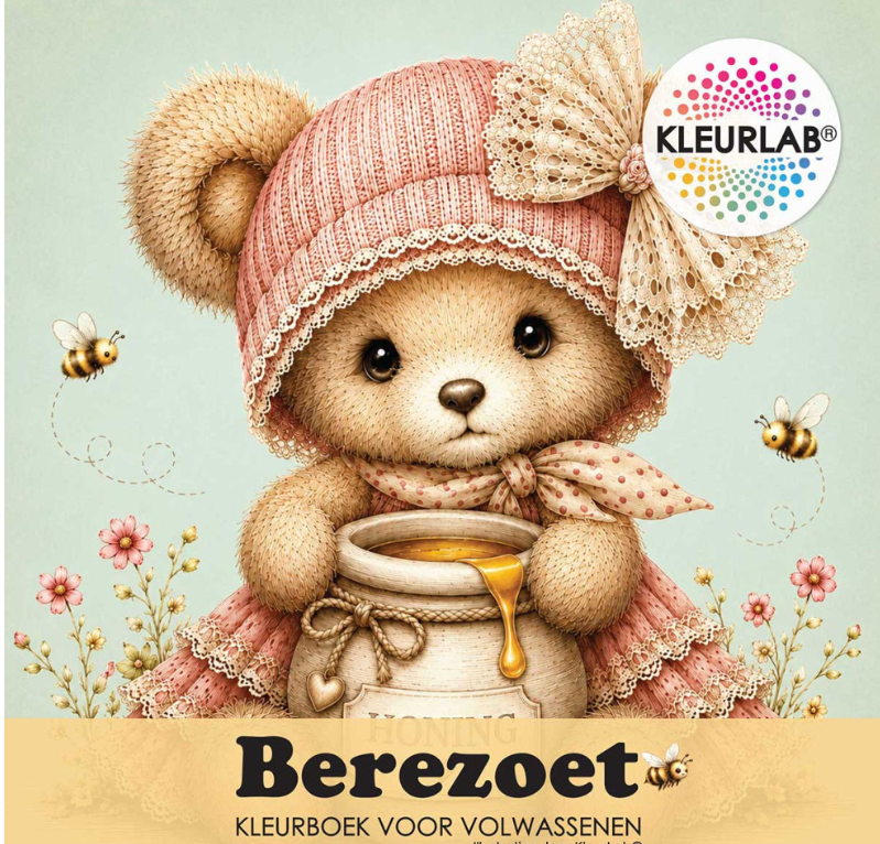 Livre de coloriage de kleurlab Oursons tout doux