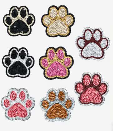 Set van 8 dierenpoten magneten