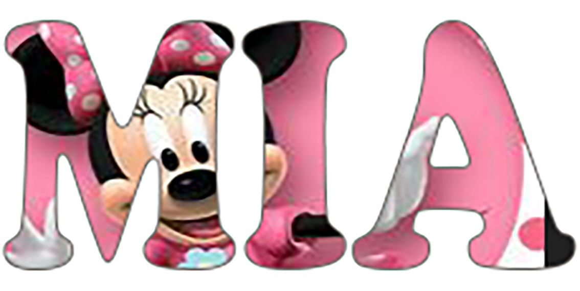 Diamond painting 40x20 naam MIA