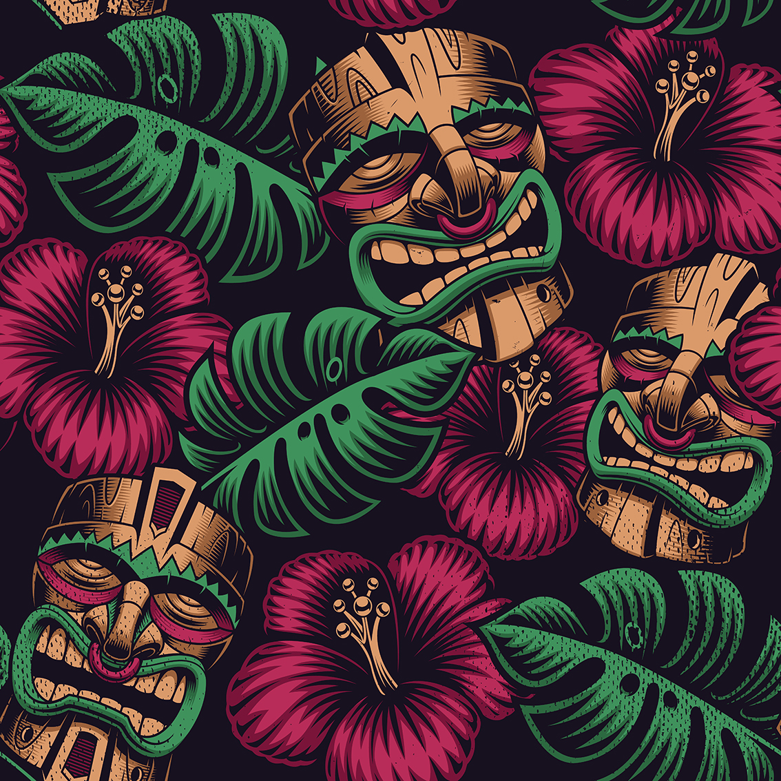 Tiki masker