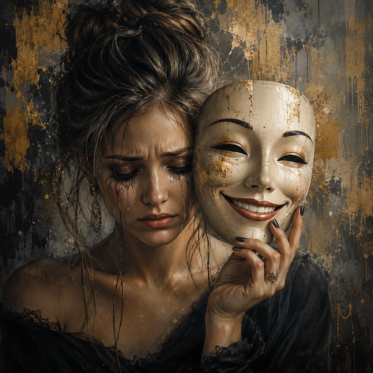 Gemaskerde dame