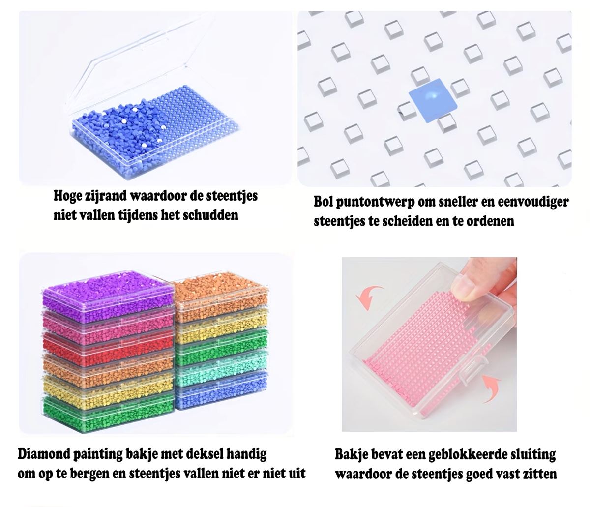 Opberg- schudbakje met deksel