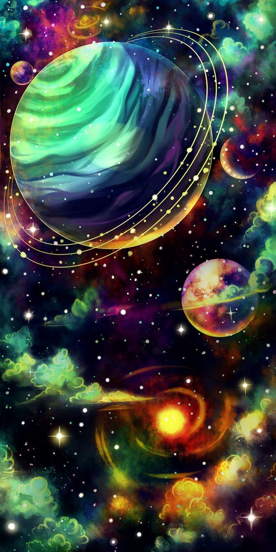 Planeten in de ruimte