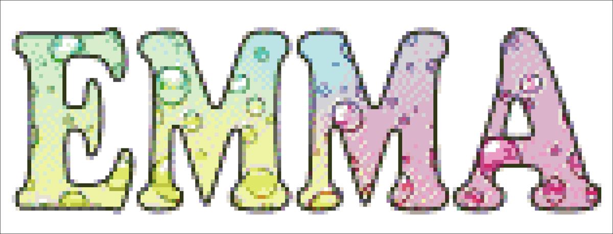 Diamond painting 40x20 nom Emma