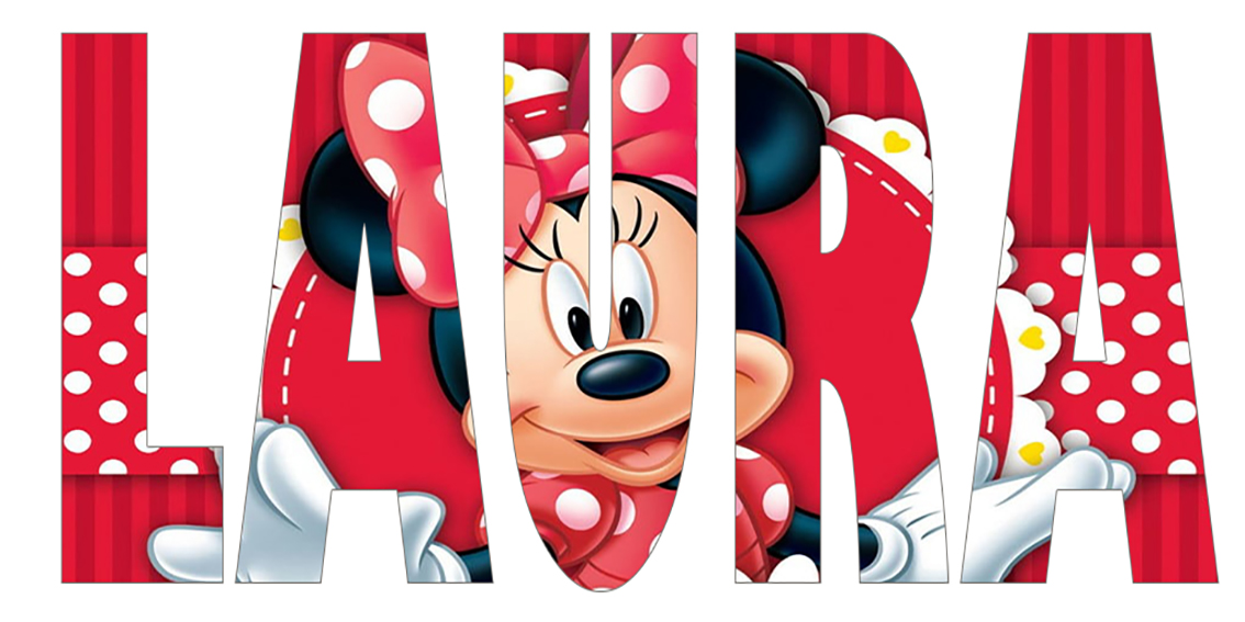 Diamond painting 40x20 naam Laura