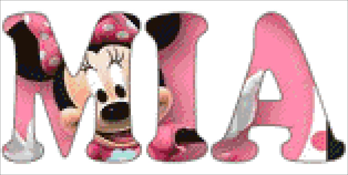 Peinture de diamant nom MIA