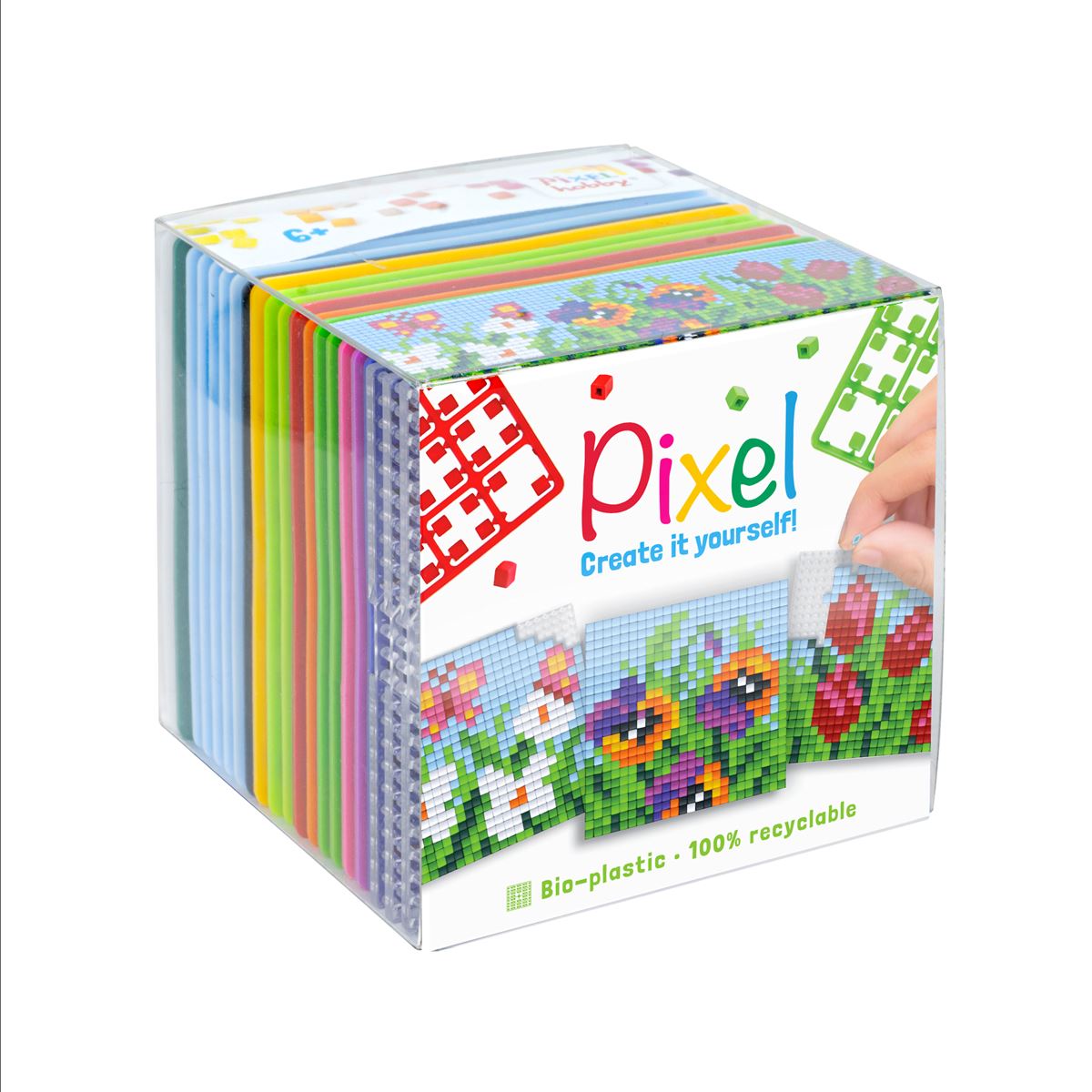 Pixel 3-pack - Bloemen
