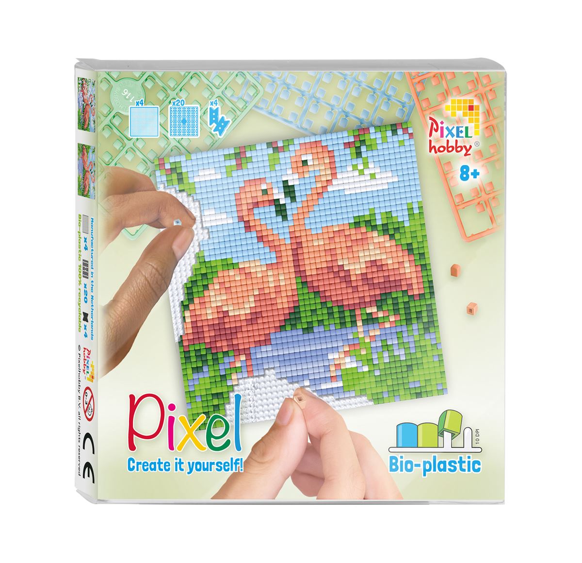Pixel set -Flamingo