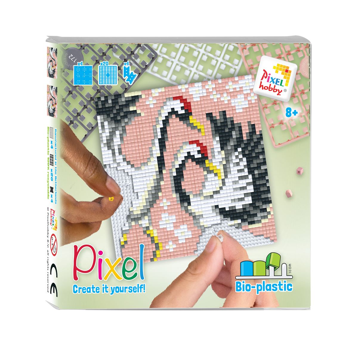 Pixel set -Kraanvogels