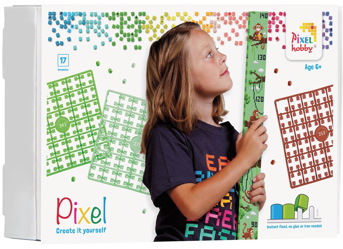 Pixelhobby groeimeter aapjes